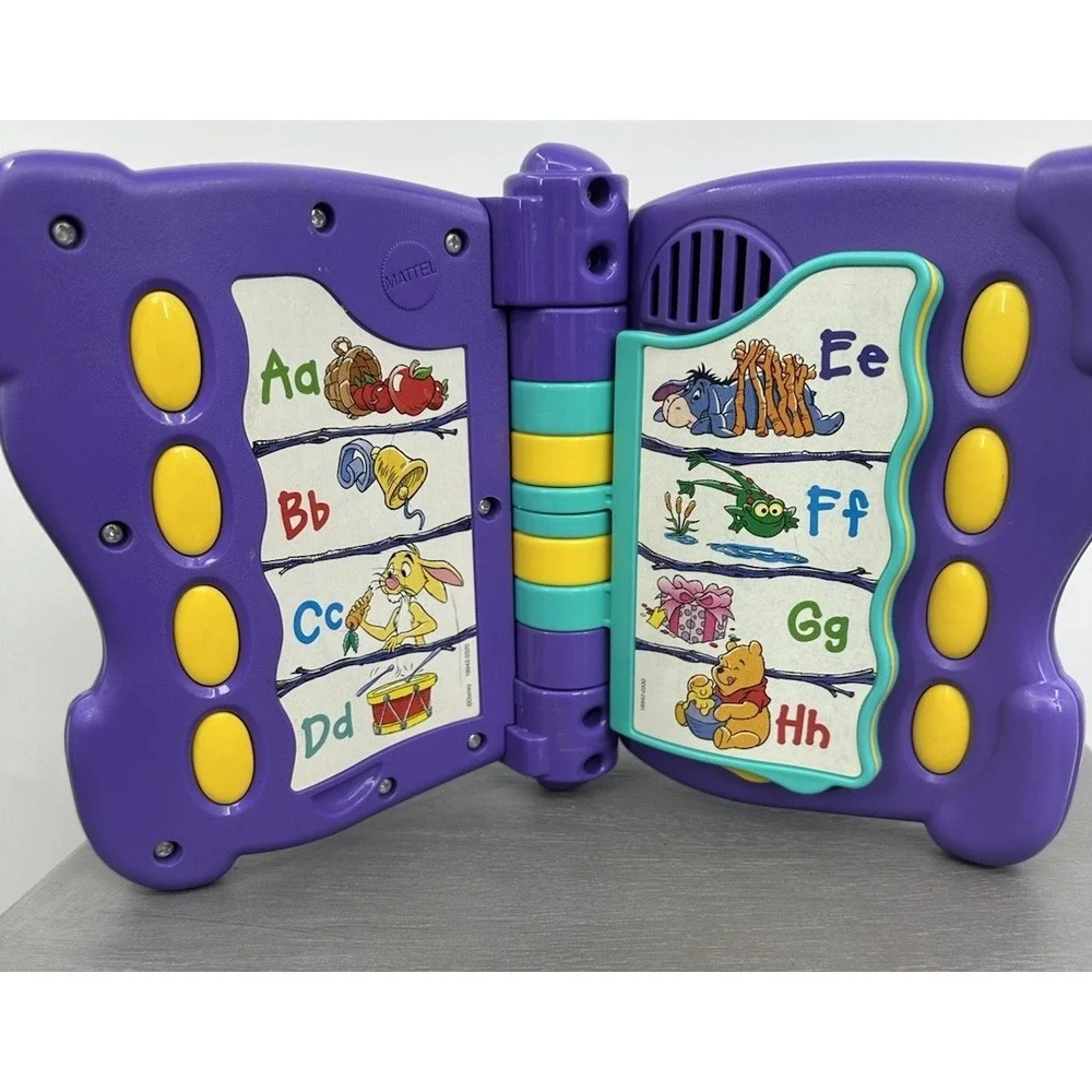 Mattel DISNEY Winnie the Pooh TALKING‎ FUN ABC's Interactive Learning Book Works